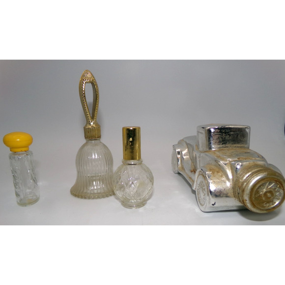 Vintage Mixed Lot AVON Men's Cologne Car Bell small bottle empty perfume bottle - Picture 5 of 12